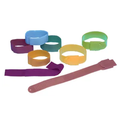 Merkeband borrelås gul 10 pk