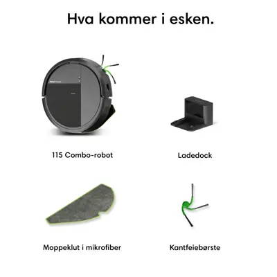 Robotstøvsuger Combo 115 svart, bilde 8