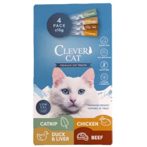 Kattesnack Creamy Catnip and 4 x 15 g