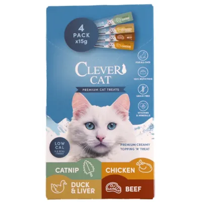 Kattesnack Creamy Catnip and 4 x 15 g