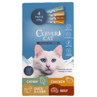 Kattesnack Creamy Catnip and 4 x 15 g