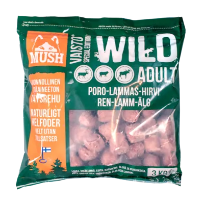 Hundefôr Vaisto Wild elg-lam-rein frosset 3 kg