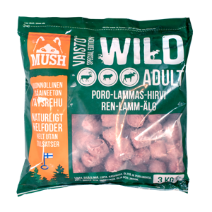 Hundefôr Vaisto Wild elg-lam-rein frosset 3 kg