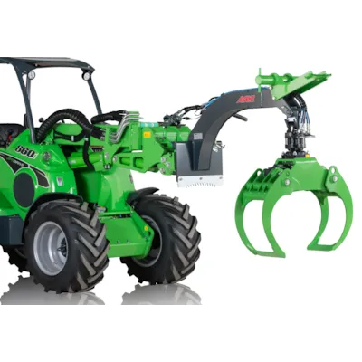 Tømmergrabb med rotor på bom