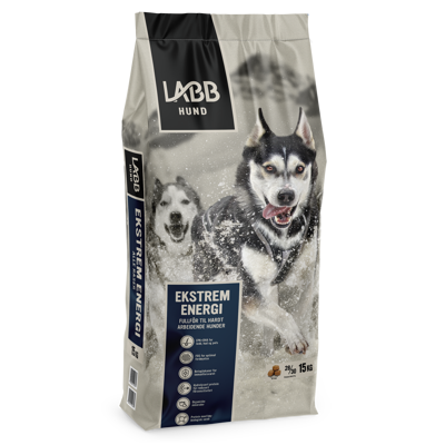 Hundefôr Ekstrem Energi 15 kg