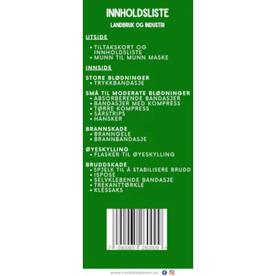Førstehjelpspose landbruk, bilde 3