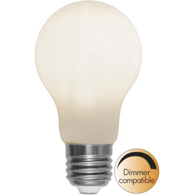 Lyspære LED Opaque Opal A60 E27 Dimbar 5W
