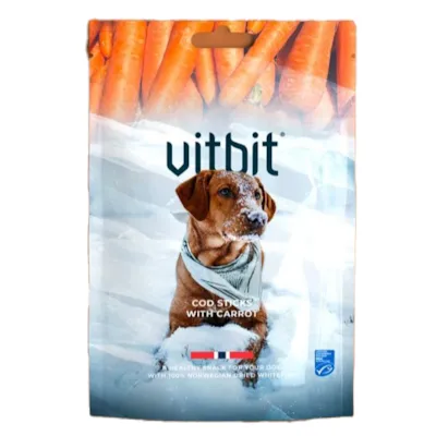 Tyggepinne med torsk og gulrot 100 g