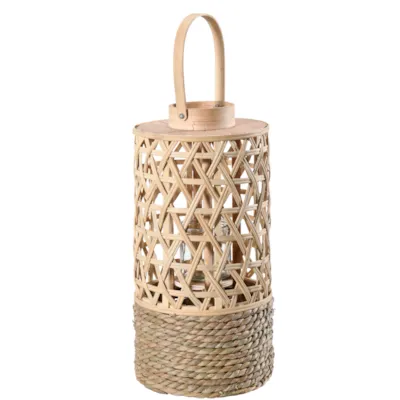 Lyslykt bambus H50 cm