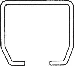 Toppskinne 400 kg 4 m