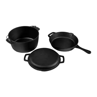 Støpejernsett til bål