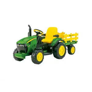 Elektrisk traktor med tilhenger for barn