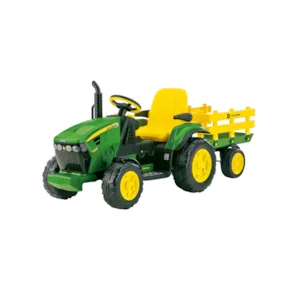 Elektrisk traktor med tilhenger for barn