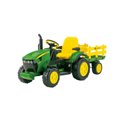 Elektrisk traktor med tilhenger for barn