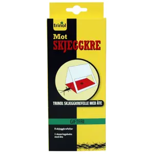 Skjeggkrefelle med åte