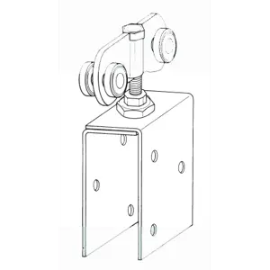 Hengerull for tredør 200 kg