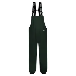 Regnbukse med sele PU grønn