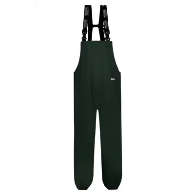 Regnbukse med sele PU grønn