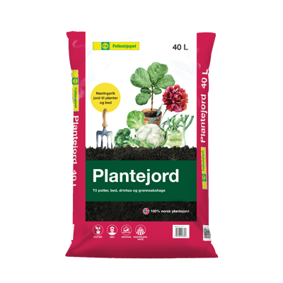 Plantejord 40 L Pall à 54 sekker