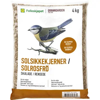 Solsikkekjerner renset 4 kg