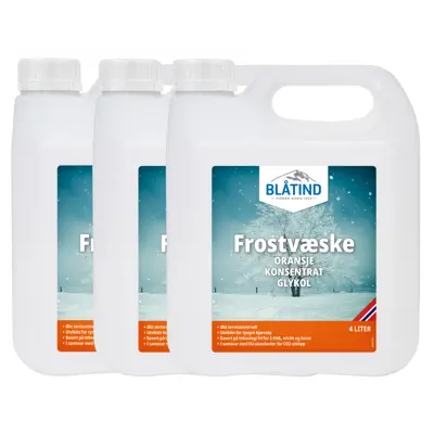 Frostvæske Oransje konsentrat 3x4 L