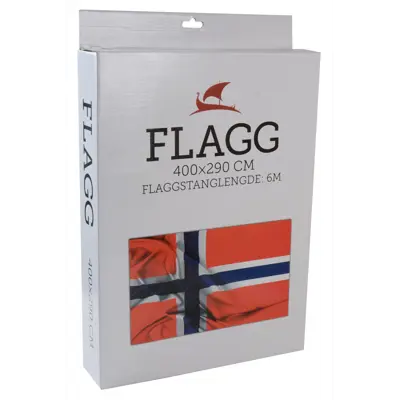 Norsk flagg 400x290 cm