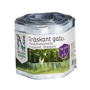 Gresskant galvanisert 16 cm x 5 m