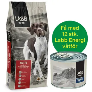 Jaktkampanje Labb Aktiv 15 kg + 12 stk Energi våtfôr