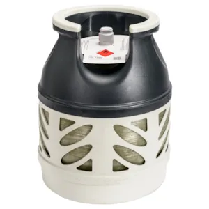 Propanflaske og gass 5 kg kompositt påtrykksventil