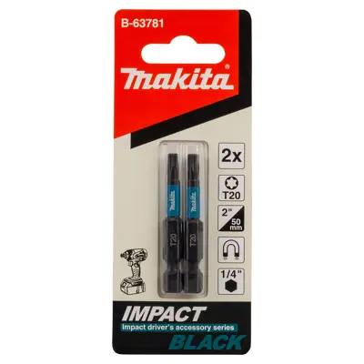 Bits T20 50 mm 1/4" Impact Black, bilde 2