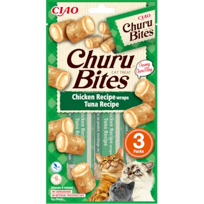 Kattesnacks Wrap kylling-tunfisk 3x30 g