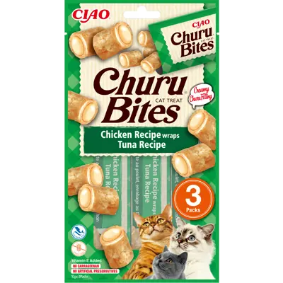 Kattesnacks Wrap kylling-tunfisk 3x30 g