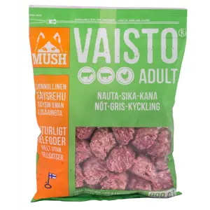 Hundefôr Vaisto okse-gris-kylling frosset 800 g