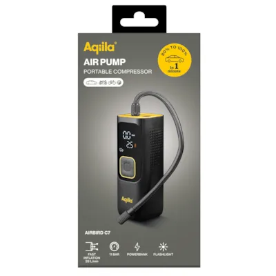 Luftpumpe, bærbar kompressor Airbird C7, bilde 2