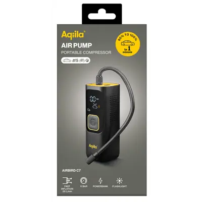 Luftpumpe, bærbar kompressor Airbird C7, bilde 2