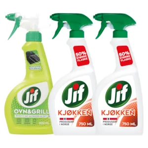 Kit med 1 ovn og grillspray og 2 kjøkkenspray