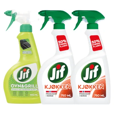 Kit med 1 ovn og grillspray og 2 kjøkkenspray
