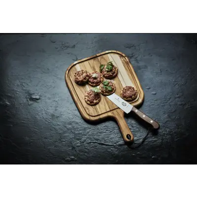 Kokkekniv sett stål og kebony brun, bilde 4