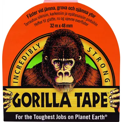 Lerretstape svart 48 mm x 32 m