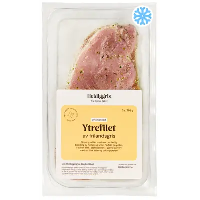 Fryst Ytrefilet Urtemarinert Frilandsgris 360 g