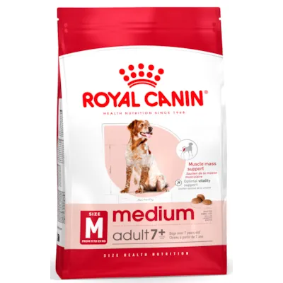 Hundefôr Medium Adult 7+ 15 kg