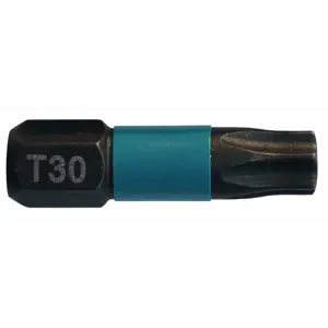 Bits T30 25 mm 1/4" Impact Black
