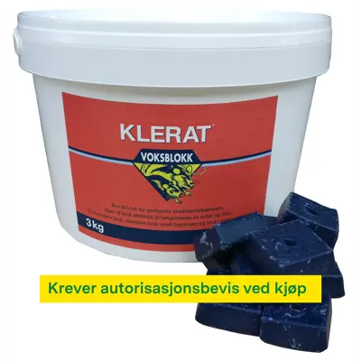 Rottegift Klerat 3 kg