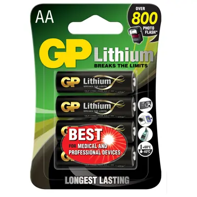 Litium batteri AA 4 pk
