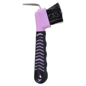 Hovskrape med børste rosa