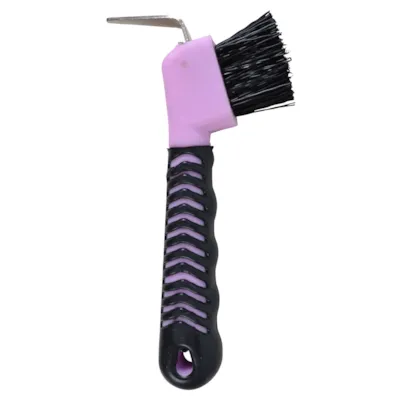 Hovskrape med børste rosa