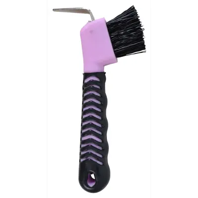 Hovskrape med børste rosa