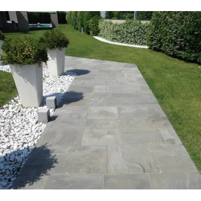 Dekorstein marmor hvit rund 10 kg, bilde 2