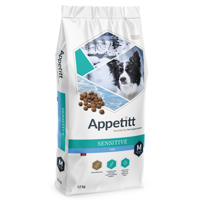 Hundefôr Sensitive Fish Medium Breed 12 kg