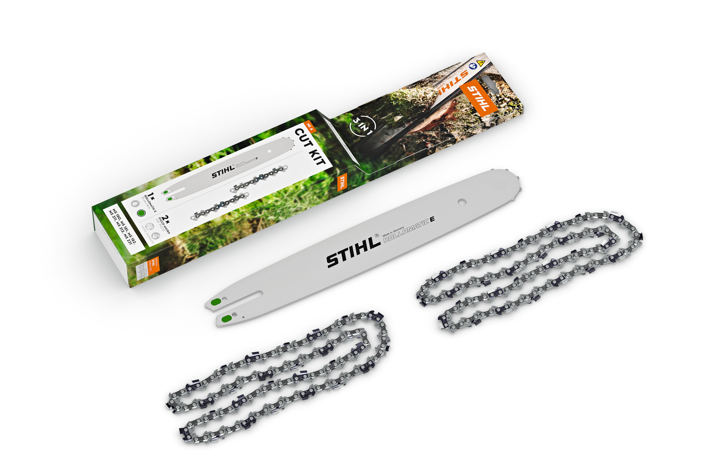 Sverd og kjedepakke MS 180/181/182/211/212/231 35 cm | Stihl